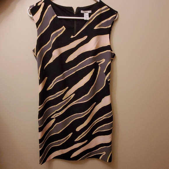 Bar III Patterned Dress w / Funky Stripes - Picture 1 of 4